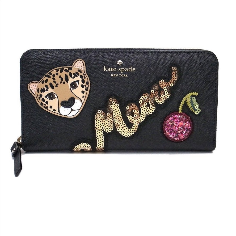 Kate Spade Run Wild Neda Leopard Wallet